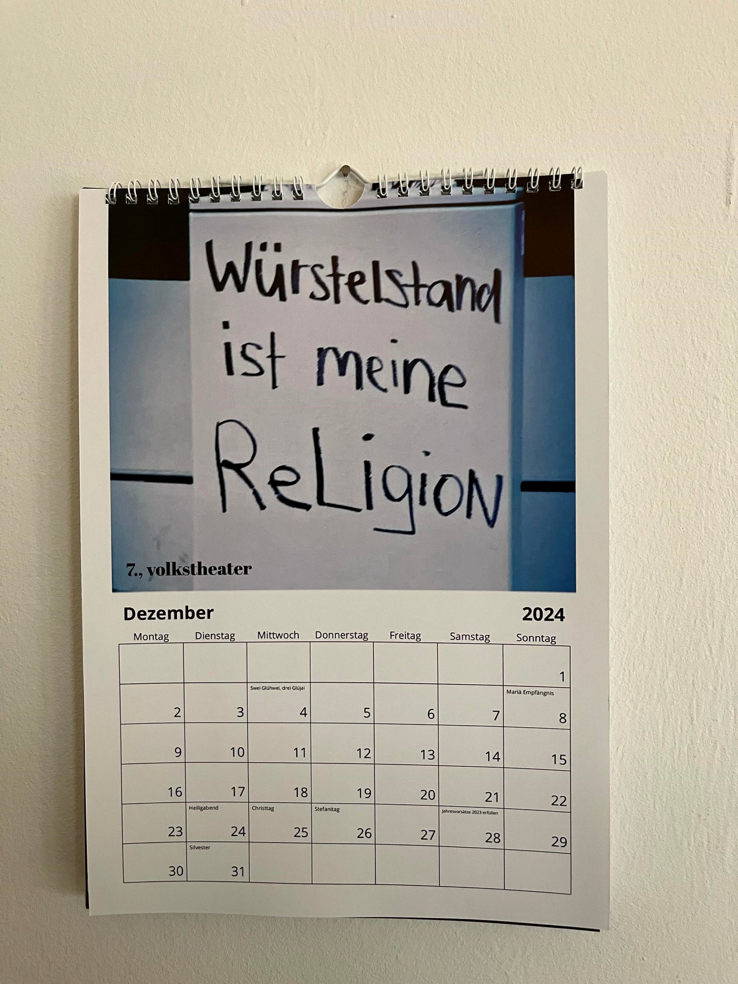 Wisdoms of Vienna Wandkalender 2024 A4